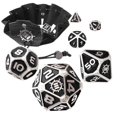 Enhance Tabletop Metal Dice Collectors Edition - Black (+)