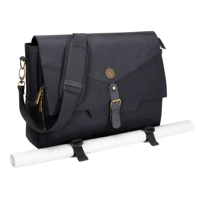 Enhance Tabletop RPG Players Essentials Messenger Bag -  Dragon Black