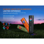 Fenix E06R Pro LED Taschenlampe mit UV-, Weiß- und Laserlicht 1600 Lumen - Orange