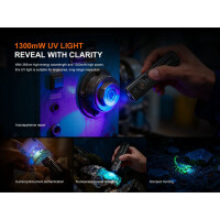 Fenix E06R Pro Taschenlampe mit UV-, Weiß- | Laserlich