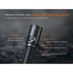 Fenix TK15R IRIS X LED Taschenlampe mit USB Anschluss 3200 Lumen - Schwarz