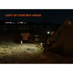 Fenix E04R LED-Cliplampe mit Rotlicht 300 Lumen - Schwarz