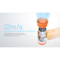 Nitecore NEF NANO Mini-Handventilator - Orange 6