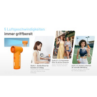 Nitecore NEF NANO Mini-Handventilator - Orange 7