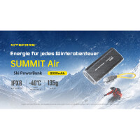 Nitecore SUMMIT Air Powerbank 8.000mAh - Schwarz 3